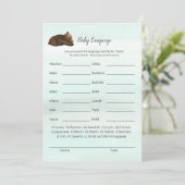 Forest Adventure Beren Baby Taalspelkaart Kaart (Staand voorkant)