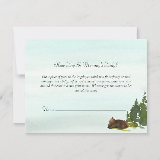 Forest Adventure Beren game van mammie op grote sc Kaart (Voorkant)