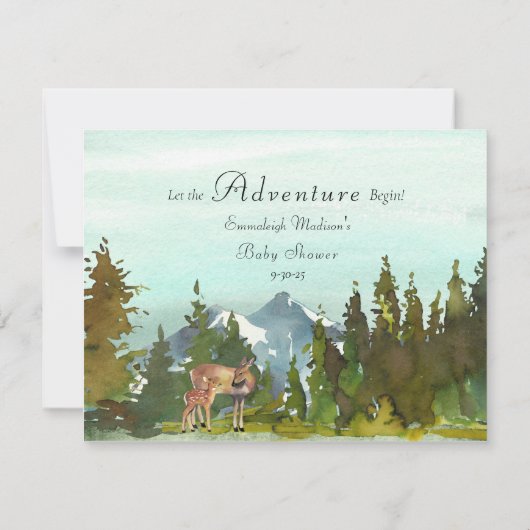 Forest Adventure Books for Baby Deers Game Kaart (Achterkant)