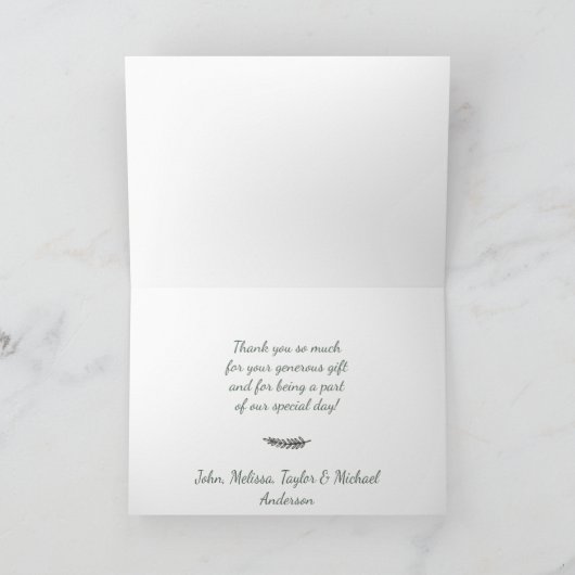 Forest Adventure Boy Beer Baby shower Bedankt (Binnen)