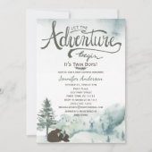 Forest Adventure Boy Country Twin Boys Baby shower Kaart (Voorkant)