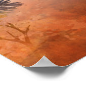 Forest Adventure Boy Waterverf Deer Poster (Hoek)