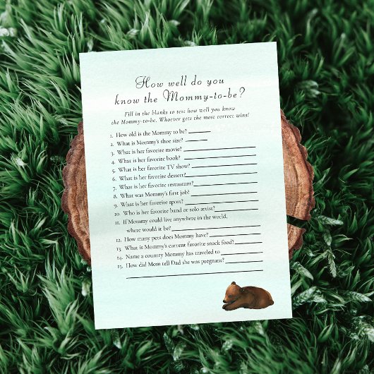 Forest Adventure die het beste Beer-spel kent Kaart