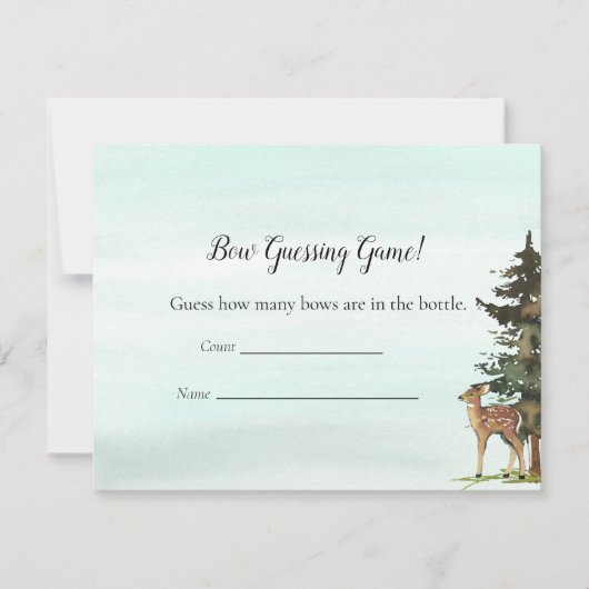 Forest Adventure Guining Count Deers Game Kaart (Voorkant)