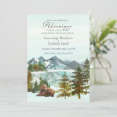 Forest Adventure Informal Wedding Kaart (Staand voorkant)