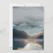 Forest Adventure Mountain Lake Baby shower Kaart (Achterkant)