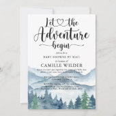 Forest Adventure Mountains Baby shower by Mail iv Kaart (Voorkant)
