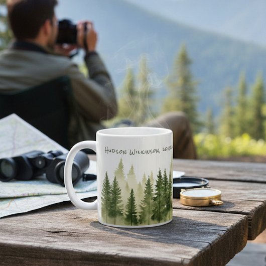 Forest Adventure Name Quote Mug Koffiemok