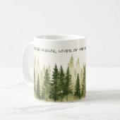 Forest Adventure Name Quote Mug Koffiemok (Voorkant links)