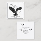 Forest Adventure Natuur Guide Vierkante Visitekaartje (Voorkant / Achterkant)