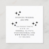 Forest Adventure Natuur Guide Vierkante Visitekaartje (Achterkant)