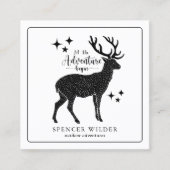 Forest Adventure Natuur Guide Vierkante Visitekaartje (Voorkant)