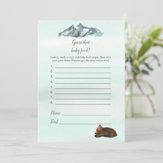 Forest Adventure raadt aan dat Baby Beren spelen Kaart (Staand voorkant)