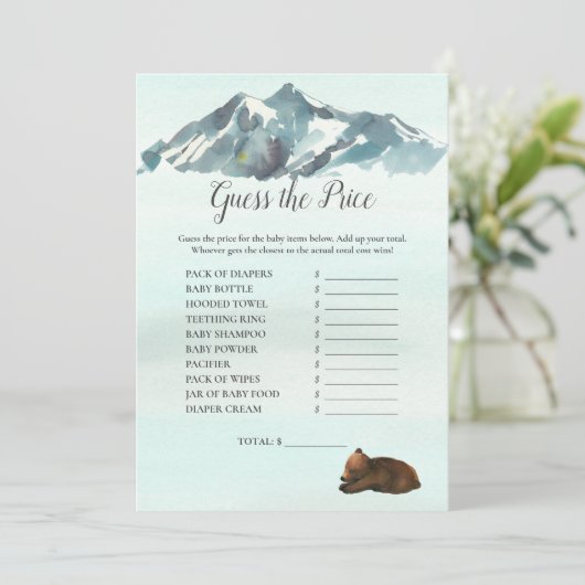 Forest Adventure raadt het prijsspel Beren Kaart (Staand voorkant)