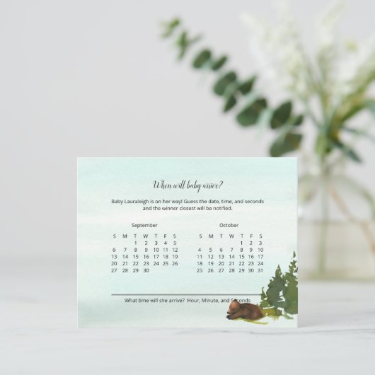 Forest Adventure raden wanneer Baby een game-Kaart Kaart (Staand voorkant)