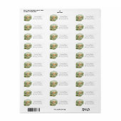 Forest Adventure Rustic Deers Return Address Etiket (Full Sheet)