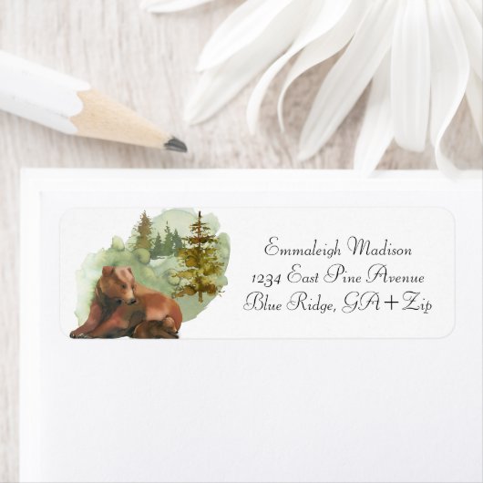 Forest Adventure Rustige Beren Etiket (Insitu)