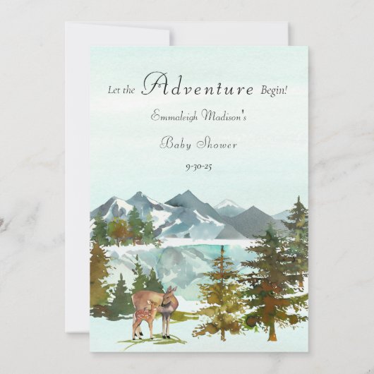 Forest Adventure wat er in je Purse Deers Game zit Kaart (Achterkant)