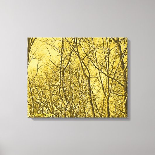 Forest Aglow Canvas Afdruk (Voorkant)