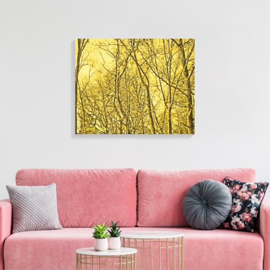 Forest Aglow Canvas Afdruk (Insitu (Woonkamer))
