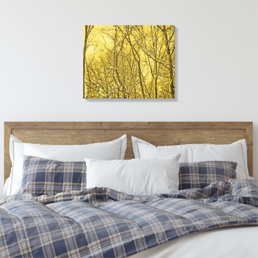 Forest Aglow Canvas Afdruk (Insitu (Slaapkamer))
