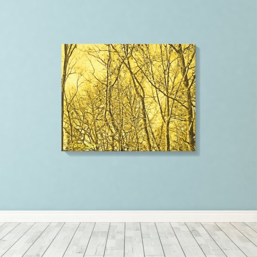 Forest Aglow Canvas Afdruk (Insitu (Houten vloer))