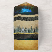 Forest All in One Handfasting Uitnodigen Uitnodiging (Buitenkant)