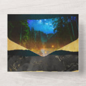 Forest All in One Handfasting Uitnodigen Uitnodiging (Achterkant)