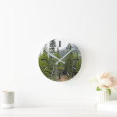 Forest and Mountain Scene Clock Ronde Klok (Huis)
