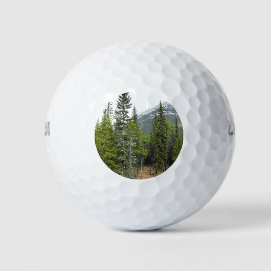 Forest and Mountain Scene golfbal Golfballen (Voorkant)