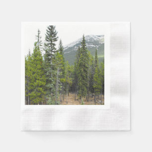 Forest and Mountain Scene Napkin Servetten