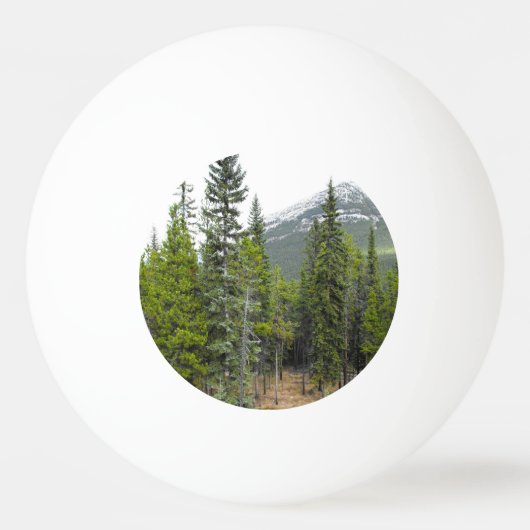 Forest and Mountain Scene Pingpongbal (Voorkant)