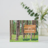 Forest and Natuur Wedding Save the Date Aankondigingskaart (Staand voorkant)