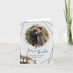 Forest and Raven Folded Bedankt Card