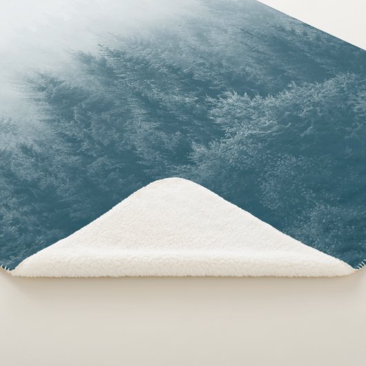 Forest and Trees Print Personalized Sherpa Deken (3/4)