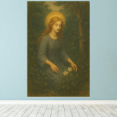 forest angel fine art painting canvas afdruk (Insitu (Houten vloer))
