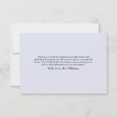 Forest Animal Baby Shower Thank You Card Bedankkaart (Achterkant)