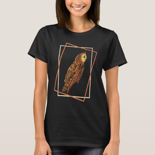Forest Animal Bird Predator Uil 1 T-shirt (Voorkant)