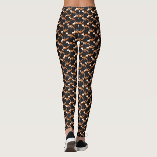 Forest Animal Fox Pattern Leggings (Achterkant)