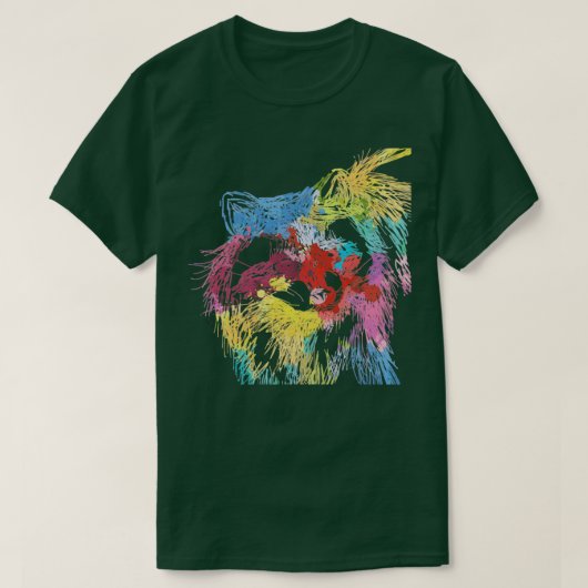 Forest Animal Gift Racoon T-shirt (Design voorkant)