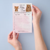 Forest Animal Name (Bosdiernaam) die de douchekaar Flyer (Hand)