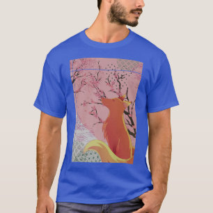 Forest Animal Sakura Wildlife Japanse Cherry Blos T-shirt