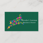 Forest Animal Theme met salie-groen Modern Visitekaartje (Voorkant)