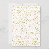 Forest Animal Virtual Baby shower Gold Glitter Kaart (Achterkant)