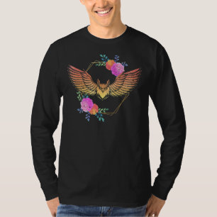 Forest Animal Wise Vogel Bloemen Predator Uil 1 T-shirt
