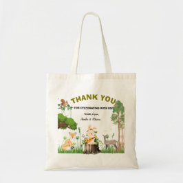 Forest Animals Baby shower Canvas tas