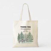 Forest Animals Baby shower Canvas tas (Achterkant)