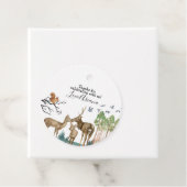 Forest Animals Baby shower Favorietentjes Bedankjes Labels (In situ)