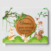 Forest Animals Baby shower gastenboek (Voorkant)
