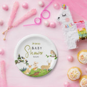 Forest Animals Baby shower Papieren Borden Bordje (Feest)